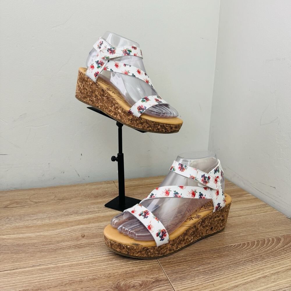 Blowfish Malibu Kids' Loverli-K Floral wedge sandals Size 4